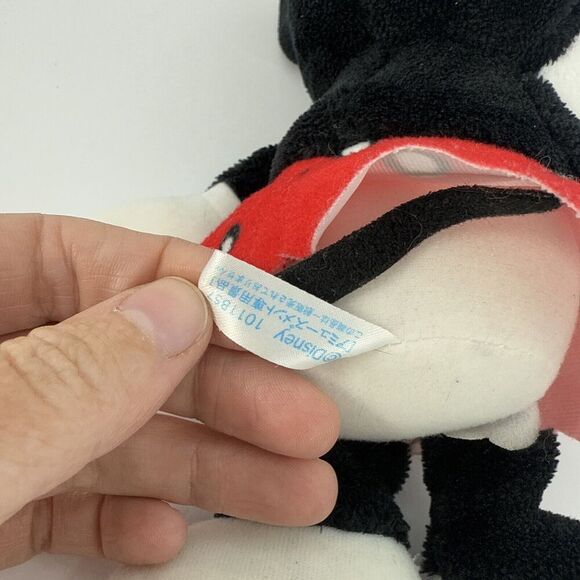 Minnie Mouse B0112 Disney SEGA Plush 8" Stuffed Toy Doll Japan Writing On Feet - Picture 5 of 5